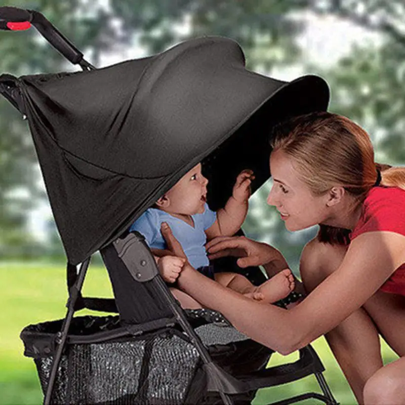 

Baby Stroller Sun Shade Cover UV Resistant Awning Windshield Rain Cover UV-resistant Breathable And Waterproof For Baby Stroller
