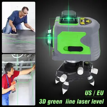 

2019 New Arrival 12 Lines 3D Level Self-Leveling 360 Horizontal And Vertical Cross Super Powerful Green Laser Beam Line