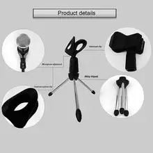 Мини Портативный Таблица Штатив для микрофона цинковый сплав Mic Стенд кронштейн Desktop Adjus настольный микрофон s штативы держатель
