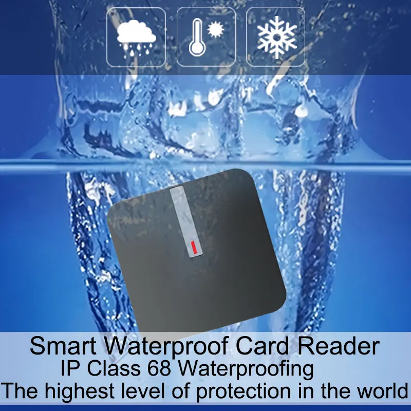

OULET Control Card Readers Wiegand 26/34 For Access Control System Gate Access Control Card RFID reader 13.56Mhz/125khz