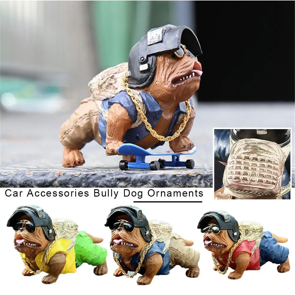 

Car Accessories Simulated Bully Dog Ornaments Innovative Decoration Personality High Grade Interior Accessories Crafts