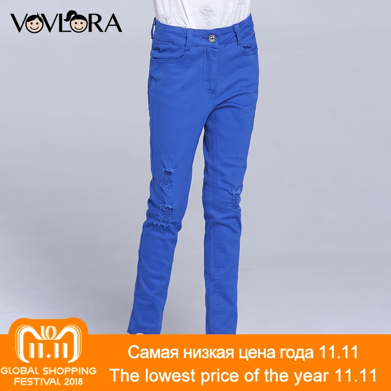 Children Broken Hole Pants Solid Mid Casual Girls trousers Regular Pencil Ripped kids Clothes Spring 2018 Size 7 8 9 10 11 12 Y Children Broken Hole Pants Solid Mid Casual Girls trousers Regular Pencil Ripped kids Clothes Spring 2018 Size 7 8 9 10 11 12 Y