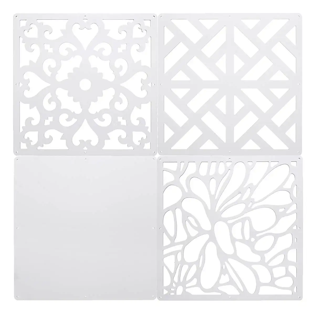 Divisor de pantalla de habitación colgante de pared 12 unids/lote paneles de cortina de PVC pantallas de partición talladas división de espacio decoración del hogar artesanías Divisor de pantalla de habitación colgante de pared 12 unids/lote paneles de cortina de PVC pantallas de partición talladas división de espacio decoración del hogar artesanías
