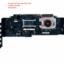 Для lenovo thinkpad X1 углерода 4th Gen(Тип 20FB, 20FC) 01AX813 ноутбук материнской платы с i7-6600U Процессор 16G Оперативная память тестирование работы