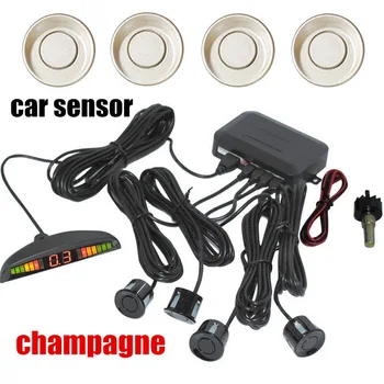 

44 colors for option 1 set Auto Reversing with LED Display 4 Sensor Alarm Car Distance Detection Parking Sensor
