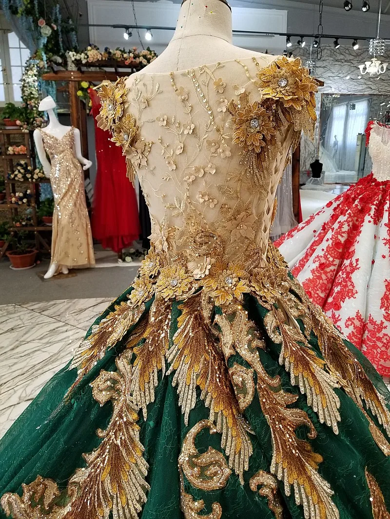SSYFashion элитное платье для выпускного вечера роскошное зеленое кружевное с