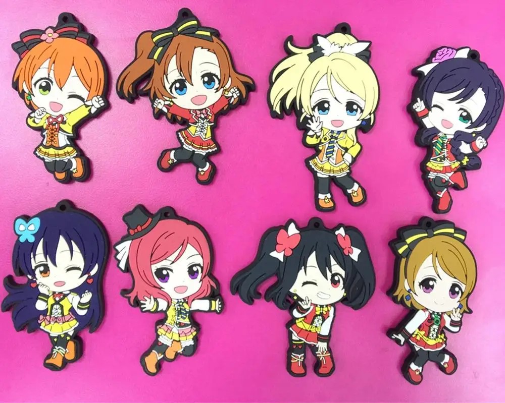8 шт./компл. LoveLive! школьный idol проект брелок игрушка Аниме Фигурка театральный ver