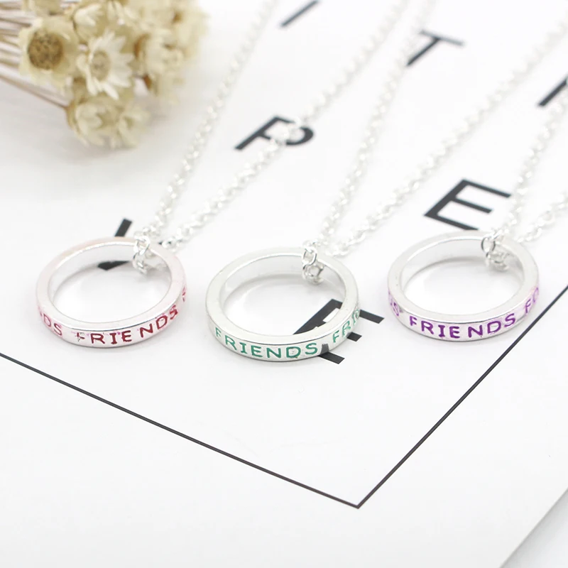 Ожерелье BFF forever good friend 3 шт./компл. из металлического сплава Темпераментная
