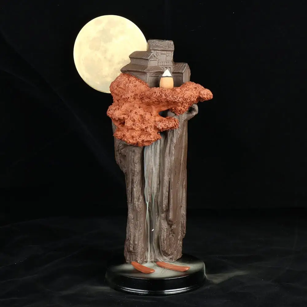 

Mountain Backflow Incense Burner Smoke Waterfall Incense Burner Mountain River Handicraft Incense Holder Backflow Ceramic Censer