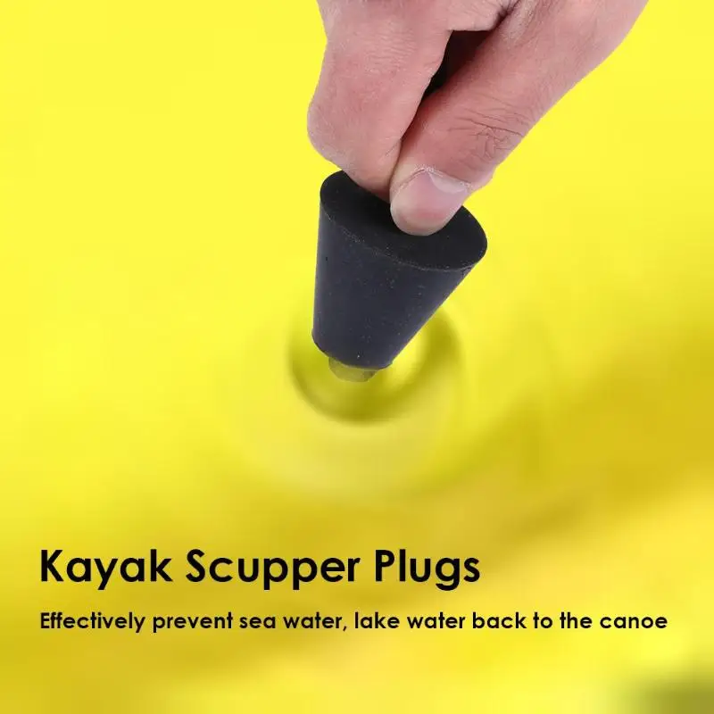 4 шт. каяк Scupper Plug Scupper портативное каноэ резиновое эластичное сливное отверстие пробки w/тяговое кольцо