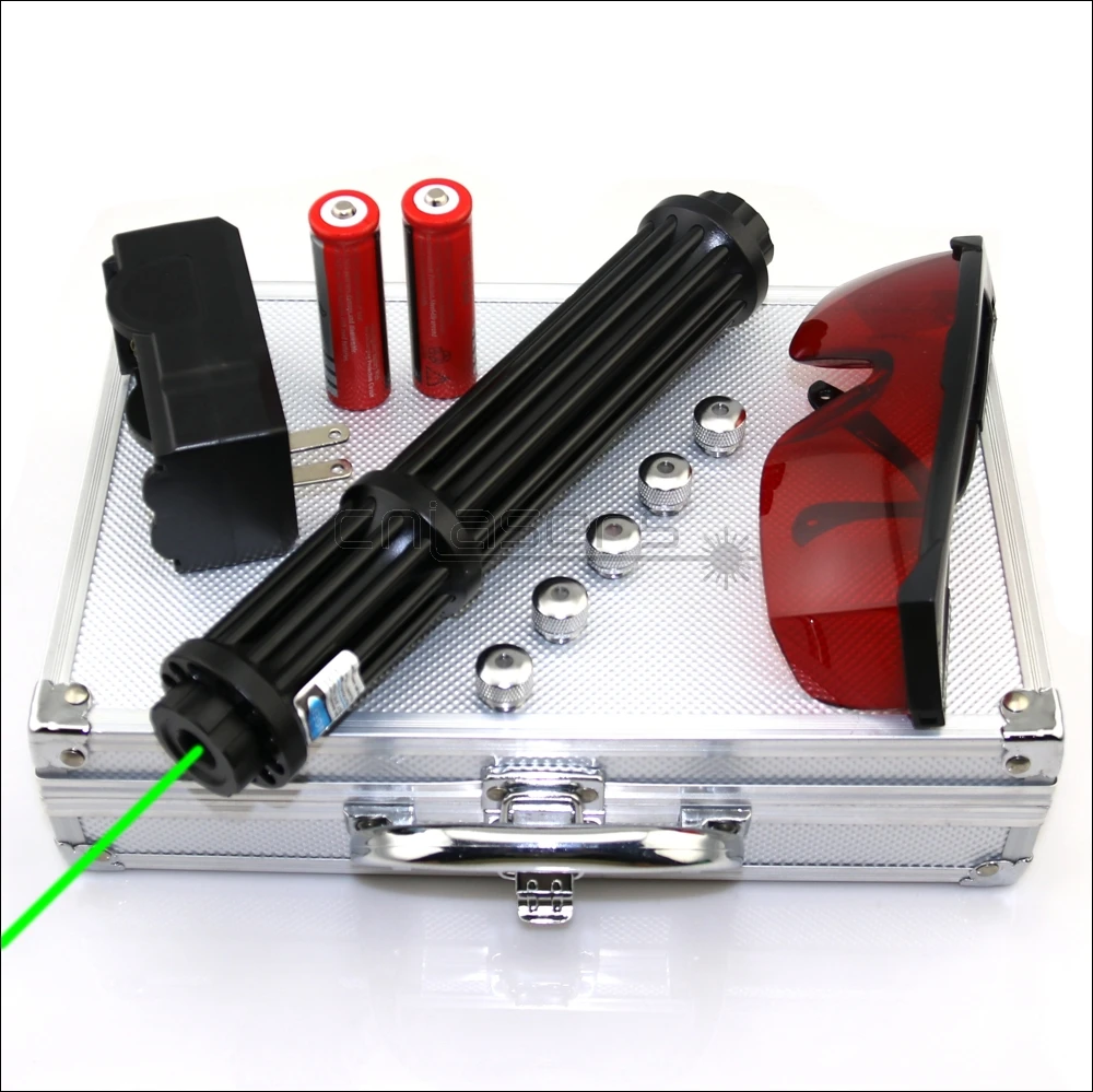 

CNILasers GX3-II Adjustable Focus 520nm Green Laser Pointer Visible Laser Pen High Power Lazer Torch Camping Signal Lamp Hunting