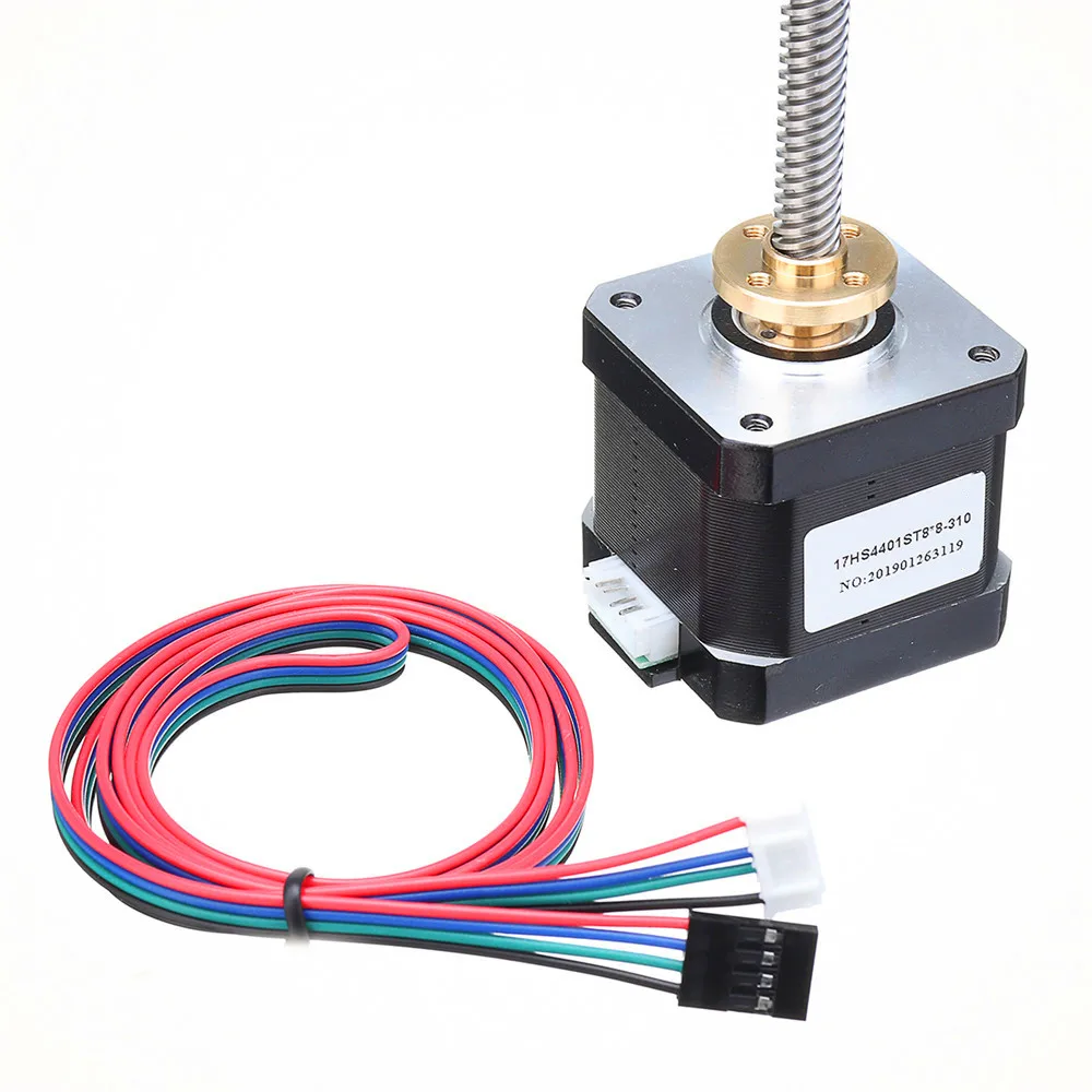 

T8x8 Nema 17 Trapezoidal Lead Screw Stepper Motor Linear Actuators 40mm 1.7A 40N.cm 4-lead 42 Motor 100-500mm for 3D Printer New