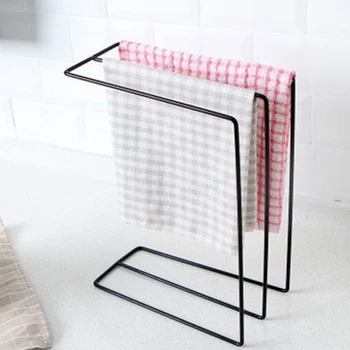 

Floor-standing Kitchen Organizer Towel Rack Hanging Holder Hanger Towel Iron frame Holder Storage Rack for Bathroom