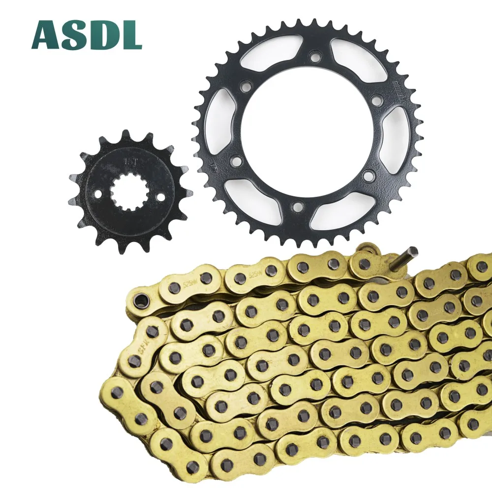 

520H 15T 44T Motorcycle Best Transmission Drive Chain and front rear sprocket set for HONDA SLR650 V,WRD09 SLR 650 1997 1998