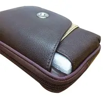 Бизнес большой держатель для карт с перекрестным узором квадратный кожаный мужской спортивный бег на открытом воздухе мобильные чехлы для телефона носить поясную сумку