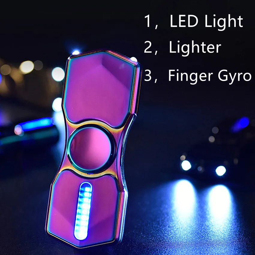 Хит продаж зажигалки с USB зарядкой без газа Зажигалка для сигар игрушка пальцев