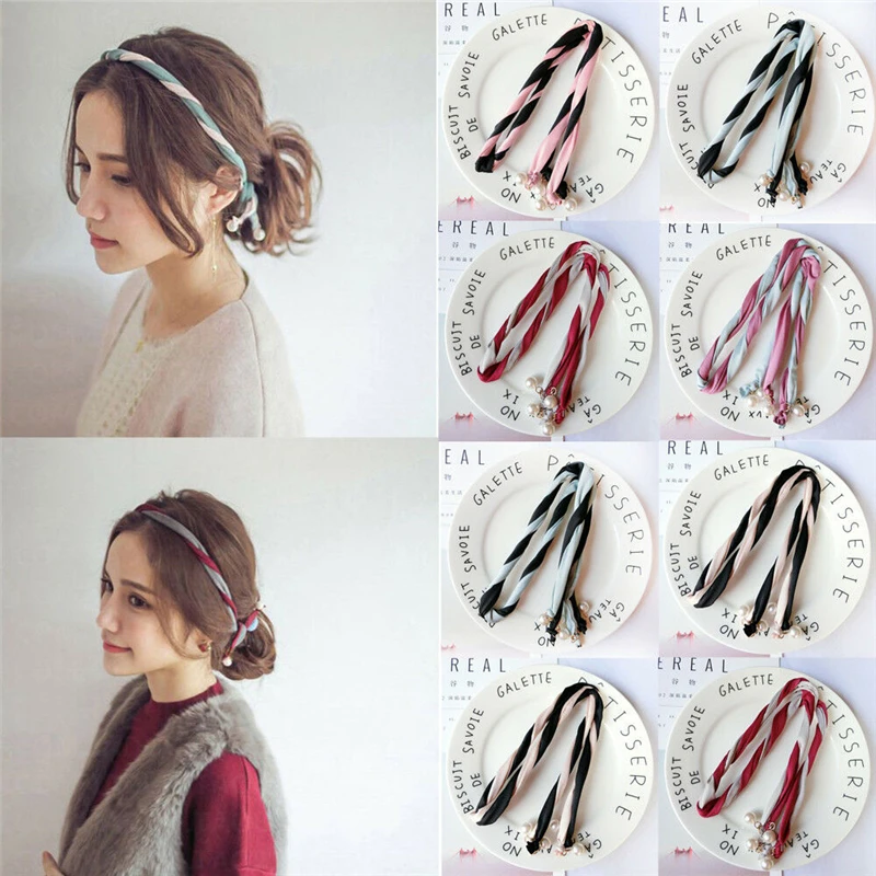 Ladies Headband Elastic Hair Band Twist Knot Hair Bands Wrap Turban Headband 011