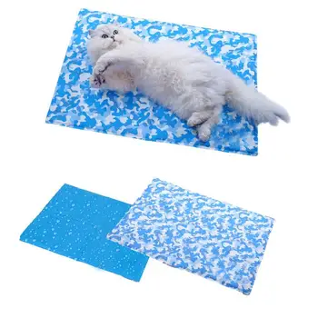 

Dog Gel Ice Mat Summer Cooling Dog Folding Blanket Dog Portable Waterproof Cooling Pad Pet Cooling Nap Bed