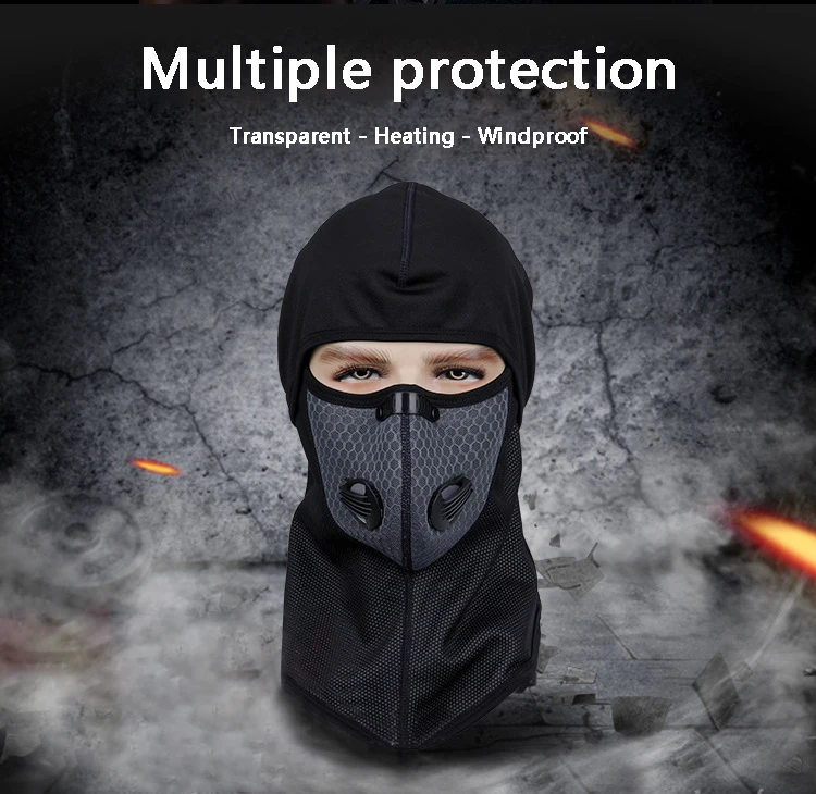 

Hot Sale Balaclava Motorcycle Face Mask Moto Helmet Bandana Hood Ski Neck Full Face Mask Windproof Dustproof Face Shield LF7225