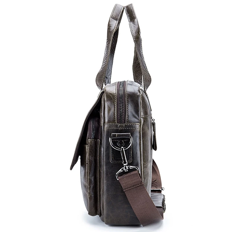 BULLCAPTAIN Men Genuine Leather Bag Business Computer Laptop Bags Fashion Cowhide Male Commercial Briefcase Messenger Shoulder BULLCAPTAIN Men Genuine Leather Bag Business Computer Laptop Bags Fashion Cowhide Male Commercial Briefcase Messenger Shoulder