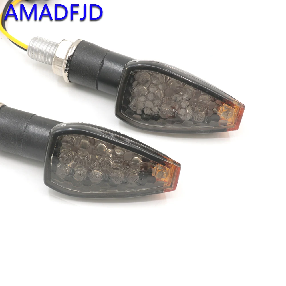 

AMADFJD 2Pcs Turn Signals Led Lamps Motor Blinker Motorcycle Turn Signals Led Lamps Flashing Motorcycle Led 12V Led Blinker