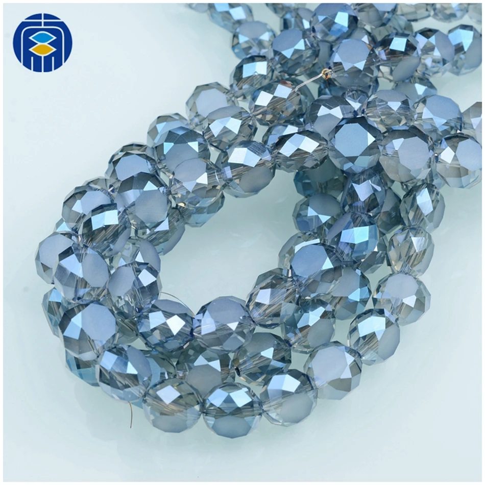 

JuleeCrystal 4/6/8/10/12/14mm Bread Shape Beads Brilliant Glass Beads