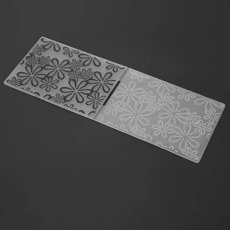 1 шт. пластиковая папка для тиснения гофрированные Цветы Листья пластиковый