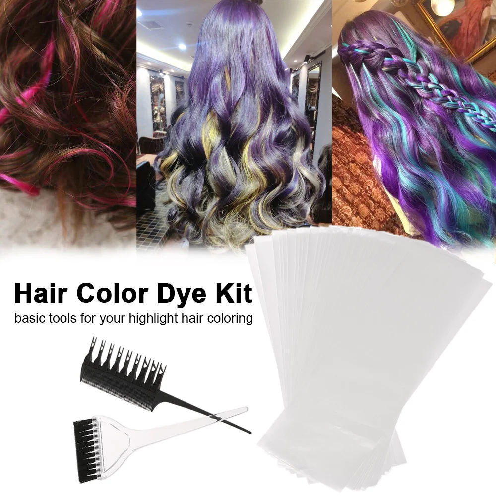 Hair Color Dye Kit Professional Hair Coloring Dyeing Highlighting Tool Hair Color Comb