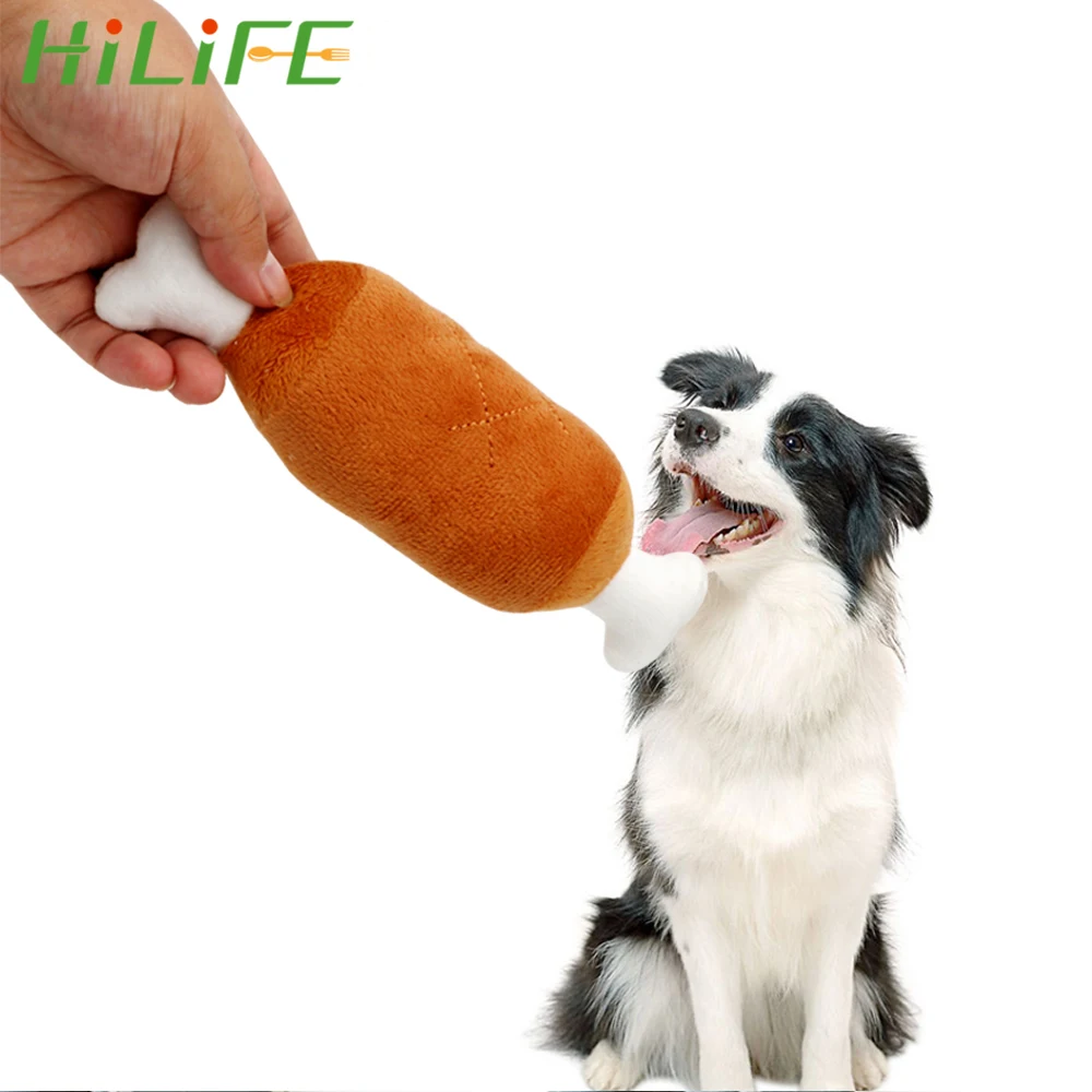 

HILIFE Dog Toys Chicken Legs Plush Squeaky Toy Puppy Pet Play Chew Toys For Dogs Cats Pets Supplies Pet Products
