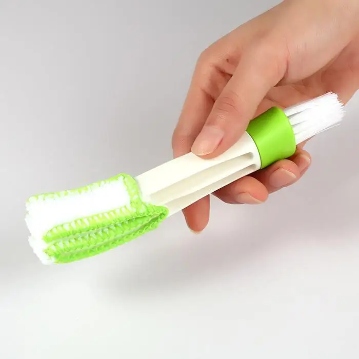 

Double-Head Car Air-condition Louver Instrument Panel Dust Cleaning Brush Tool for computer pc notebook