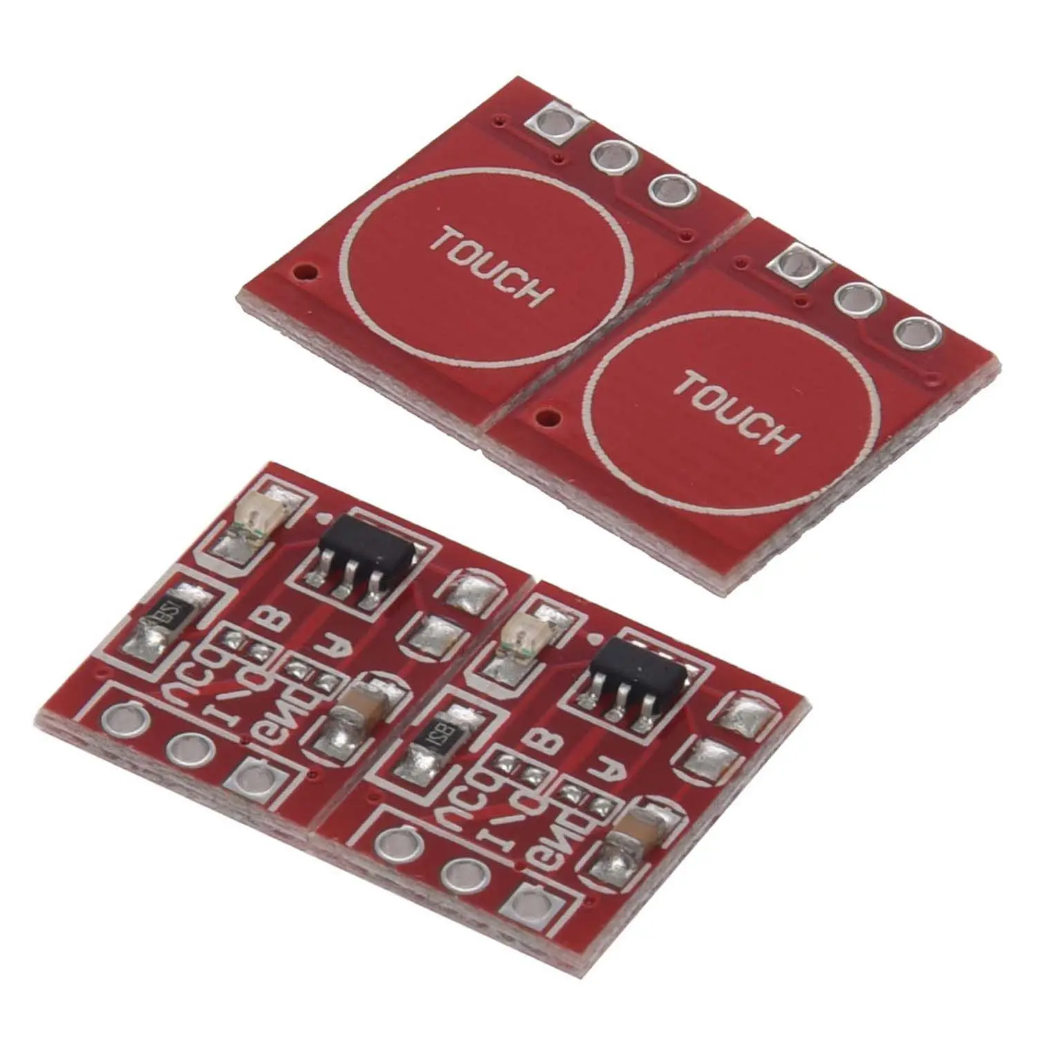 2 шт. TTP223 емкостный сенсорный переключатель Self-модуль блокировки для Arduino красный