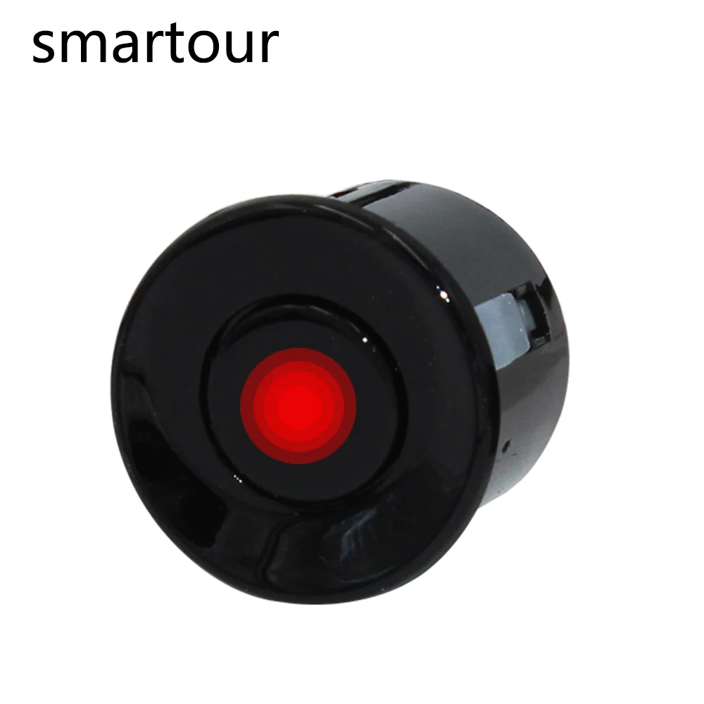 Smartour Car Parking Sensor 22mm 4PCS Sensors Buzzer Kit Reversing Radar Sound Alert Indicator Probe System Universal