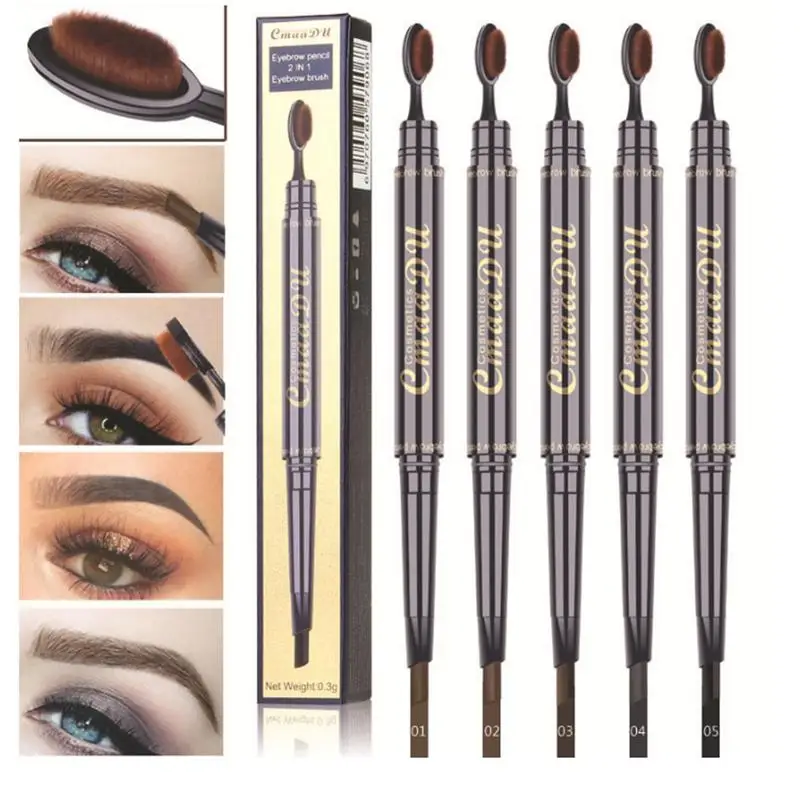 

Eyebrow Pencil Multi-functional Waterproof Double - Headed Natural Toothbrush Head Eyebrow Pencil Eyebrow Cosmetics