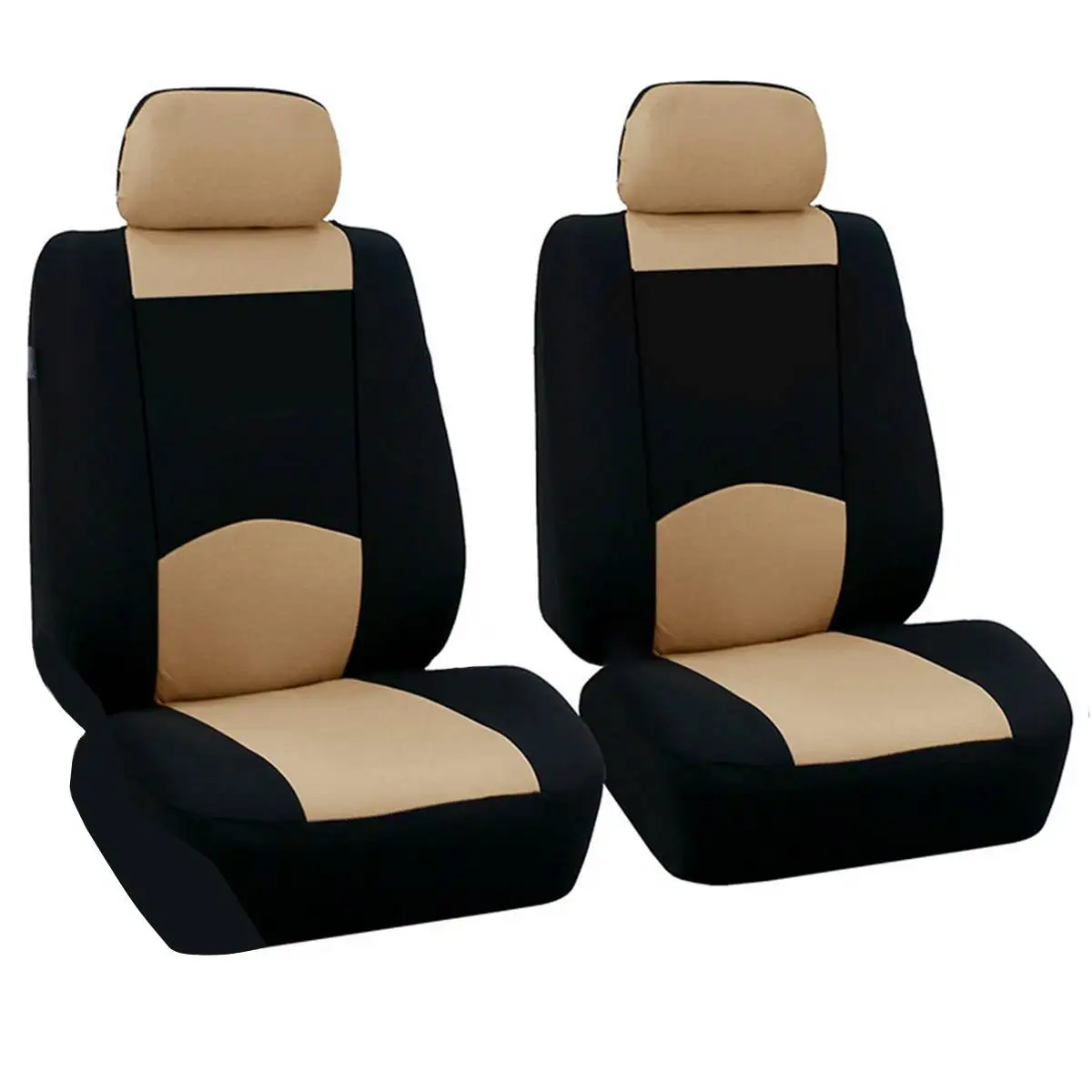 Beige/Blue/Red/Gray A Set 2 Heads Universal Car Front Seat Cover