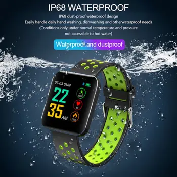 

Waterproof Sport Smart Watch Blood Pressure Heart Rate Monitor for iOS Android Unisex Candy Color Smart Watches