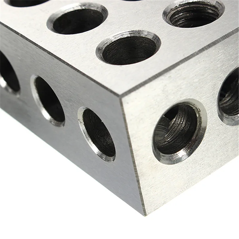 parallel clamping block 2Pcs Hardened Steel Block 23 Holes Parallel Clamping Block Lathe Tools Precision 0.005mm for Machine Tool 25x50x75mm