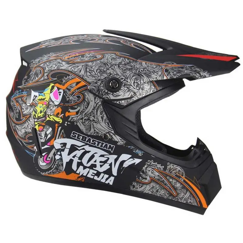 

Personality Four Seasons Motocross Helmets Men and women Battery Car Helmet Mountain Bike Full Helmet DH Downhill Pirates