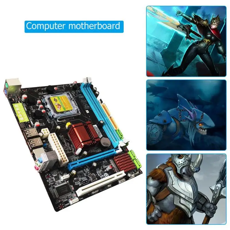 

PC Motherboard High Compatibility Intel P45 Computer Fast Ethernet Mainboard LGA 771/775 Dual Board DDR3 Support L5420