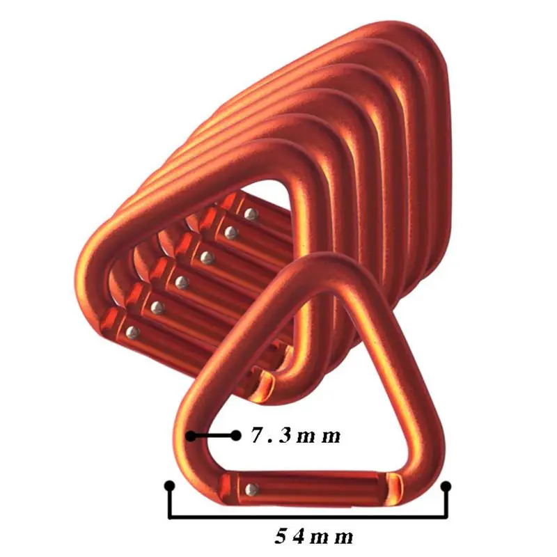Карабин треугольный Открытый скалолазание Пряжка Алюминиевый Кемпинг Туризм Брелок оснастка зажим крюк Пряжка для чайника карабин аксессуары