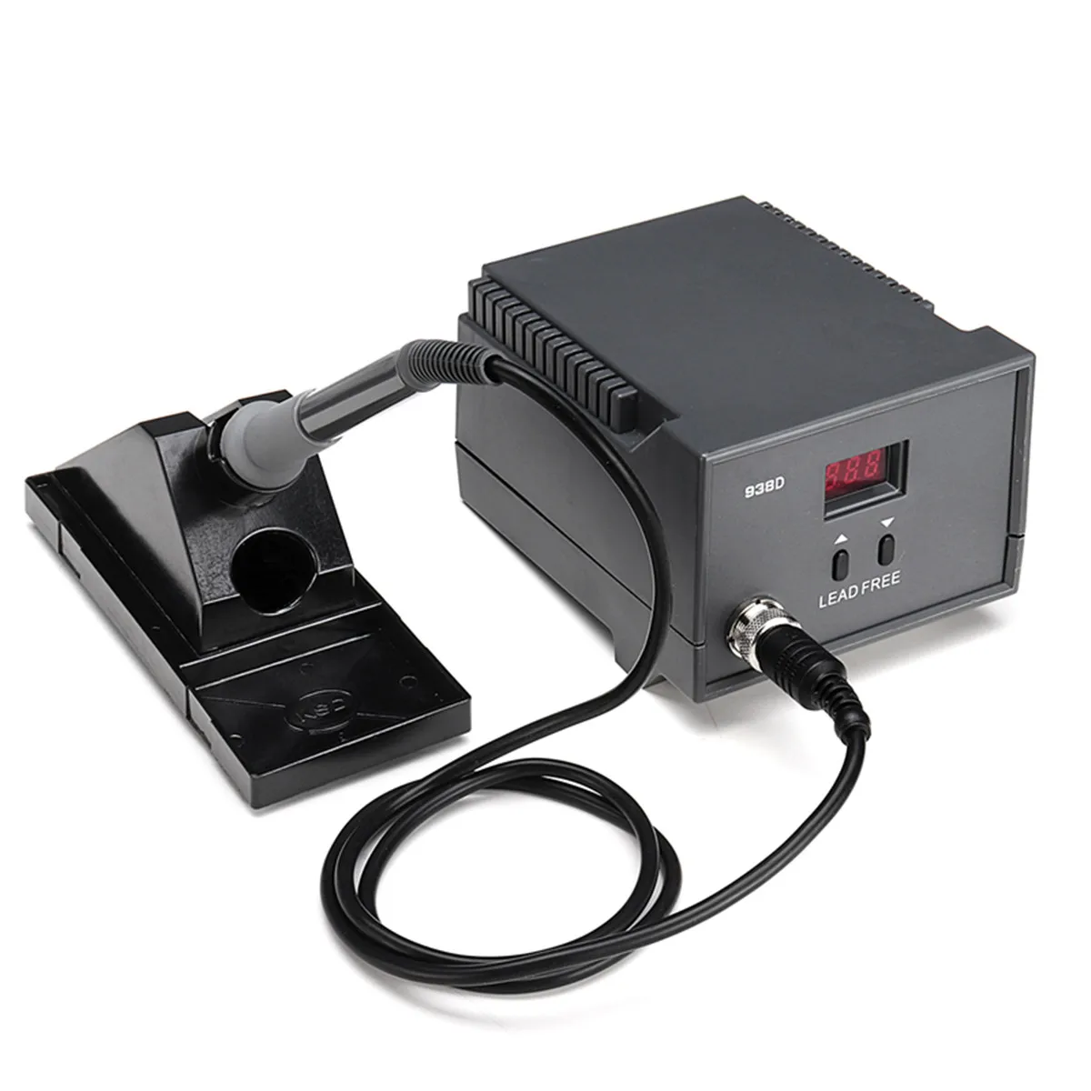 

AC220V 60W 938D Digital LED Display Soldering Station Anti-static with Solder Iron Pen Holder Rework Station Repair Welding Tool