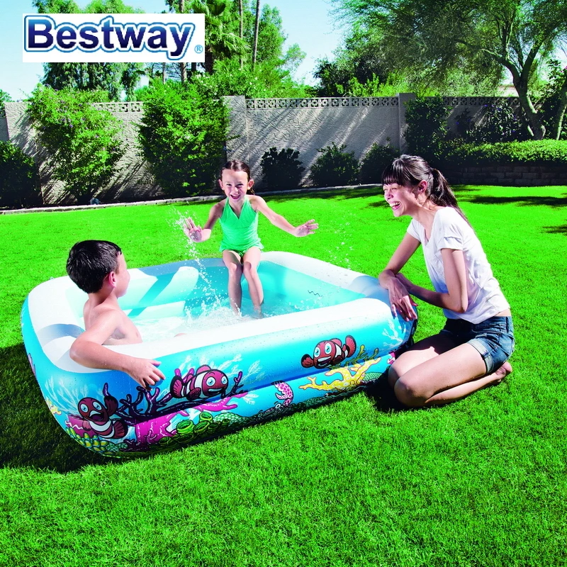 52192 Bestway 1.47 м x 1.47 м x 1.22 м прямоугольный купол надувной бассейн 5" х 58" х 4" навес игровой бассейн