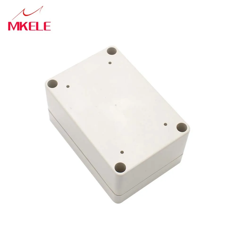 Meest Populaire Waterdichte Plastic Doos Project Junctioning Shell Cover , Elektrische Dozen Met Grijs Deksel M1-100x68x50 mm