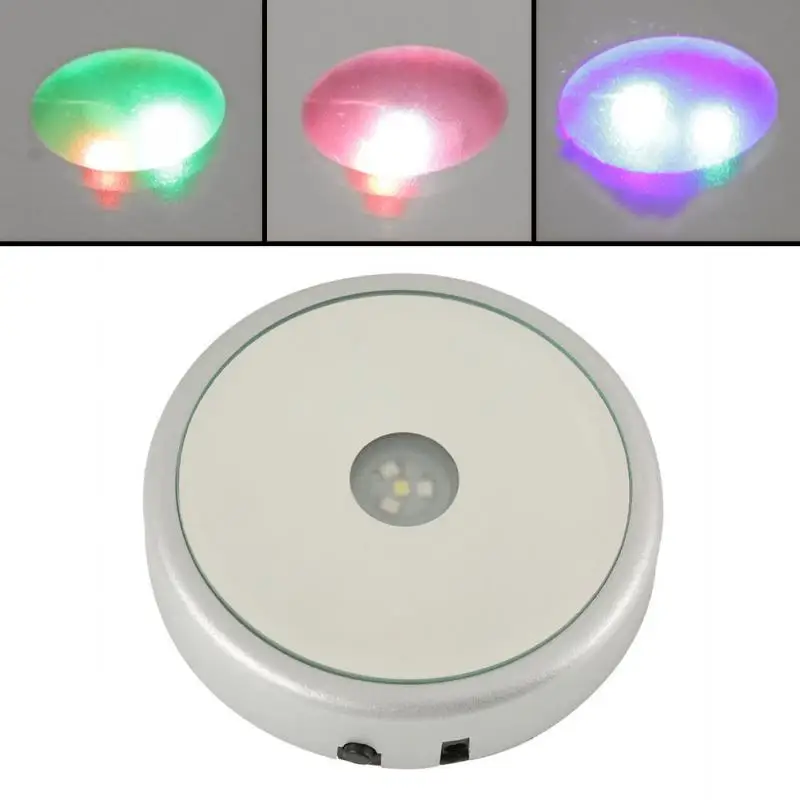 Colorful LED Light Base for Display Night Light Show Stand Crystal