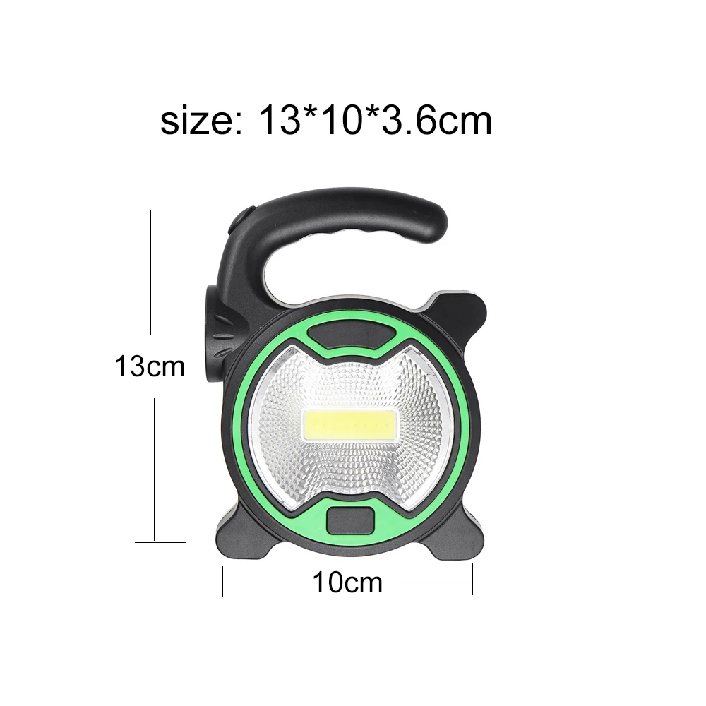 Походные фонари Палатка лампа аварийный фонарик COB светодиодный рабочий свет портативный фонарь Открытый путешествия Предупреждение лампа 2 цвета пеший туризм