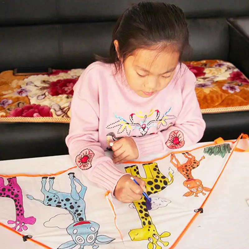 Kinder Drachen Kinder DIY Malerei Drachen Outdoor Sport Spielzeug Tier Drachen 