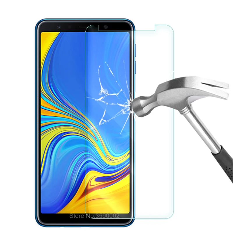 Закаленное стекло для Samsung A7 2018 A750 A730 Защитное Galaxy A 7 A72018 750 730 9H защитная