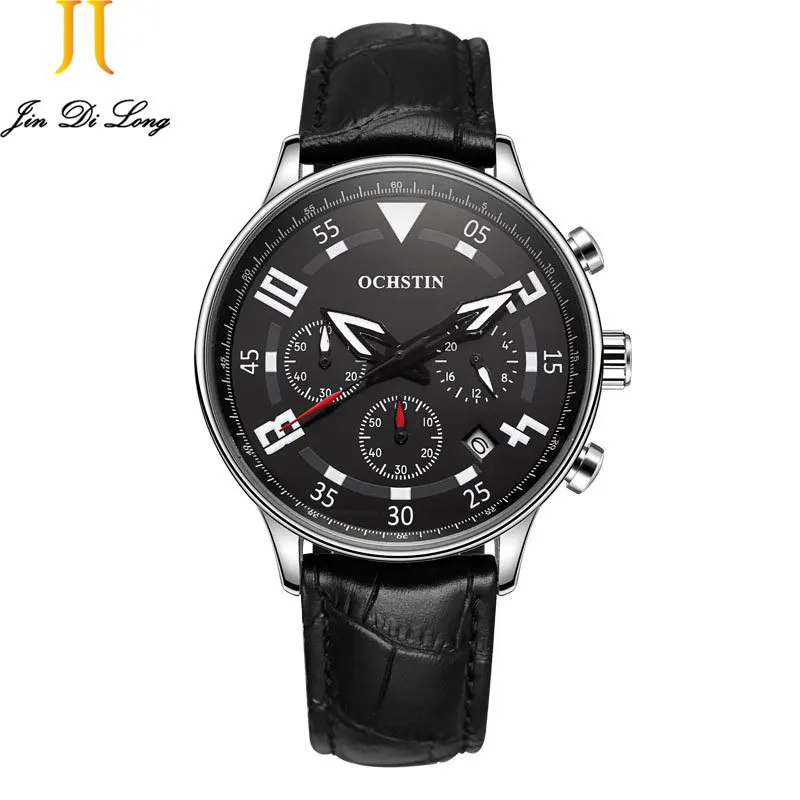

OCHSTIN Business Watch Luxury Men water Resist Watch Sport Men Shock Fashion Arrow Dial Male Chronograph Quartz Watch