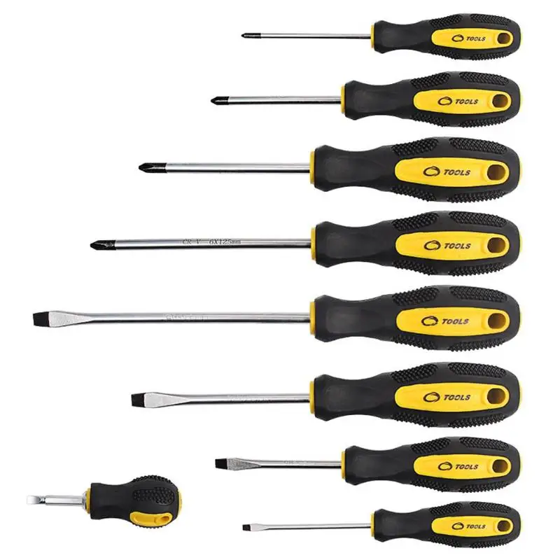 

9pcs Magnetic Screwdriver Set Metric Torx Phillips Slotted Bits Repair Tool