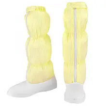 ПВХ Высокие сапоги Нескользящая Анти-статический подошвы беспылевая Обувь износостойкие желтый Сумки из натуральной кожи