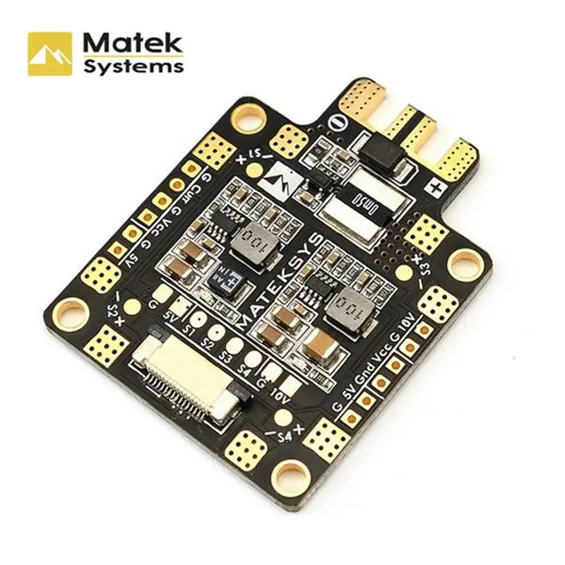 

Matek FCHUB-6S Hub Power Distribution Board 5V & 10V BEC Built-in 184A Current Sensor for RC FPv Racing Drone Models Spare Parts